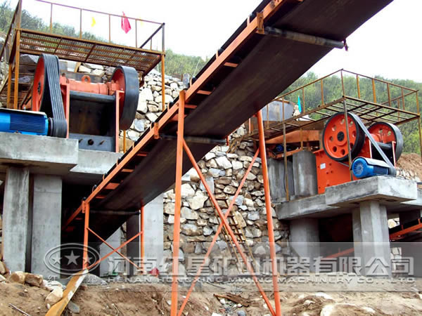 砂石生产线作业现场 砂石生产线作业现场