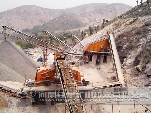 成套建筑砂生产线现场 成套建筑砂生产线现场