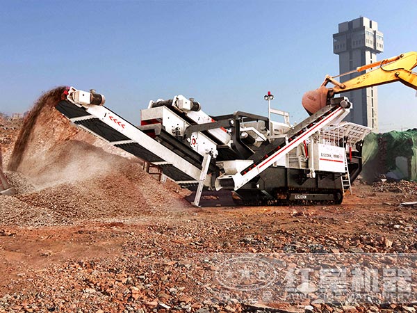 履带式建筑垃圾粉碎机生产现场 履带式建筑垃圾粉碎机生产现场