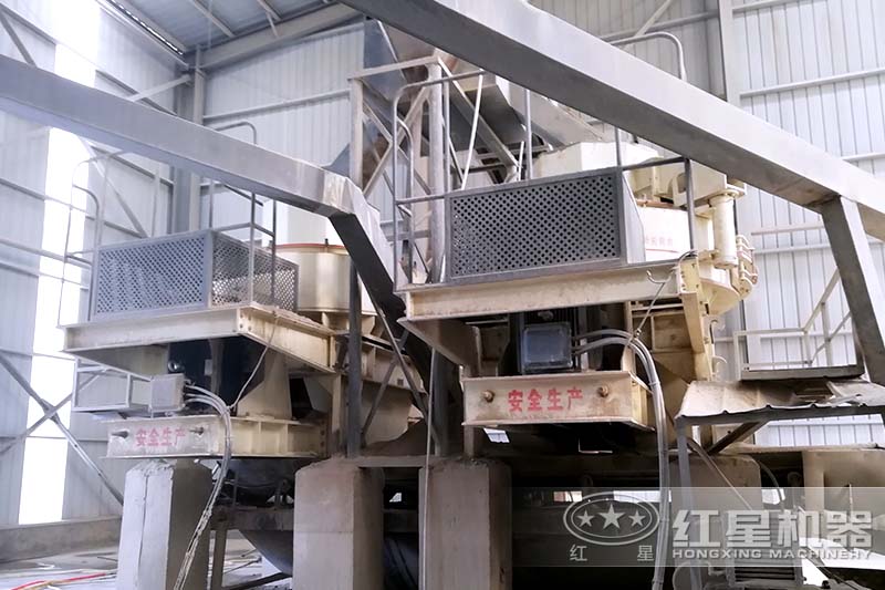 河南时产150T花岗岩制砂机生产线客户现场 河南时产150T花岗岩制砂机生产线客户现场