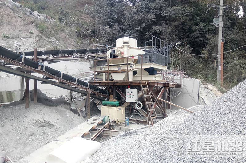 瓜米石制砂加工现场 瓜米石制砂加工现场
